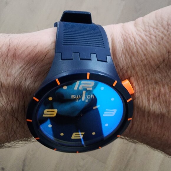 Swatch Big Bold Watch in Futuristic Blue - Picture 9 of 15